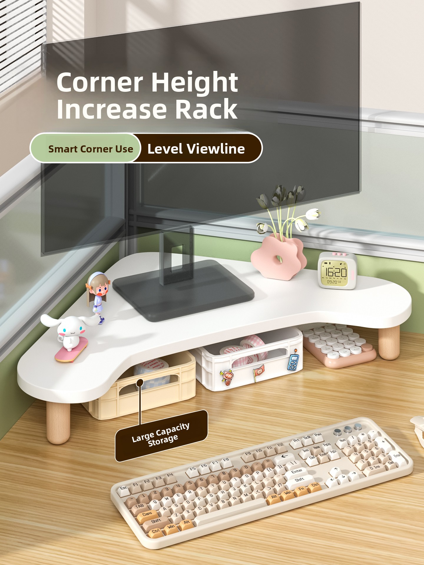 Crt Monitor Stand - Office Desk Cuter Monitor Stand e