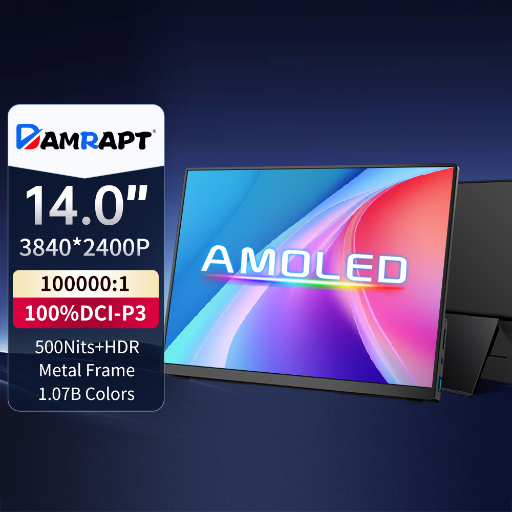 Crt Monitor Stand - Damrapt 14'' UHD Portable Oled Monitor