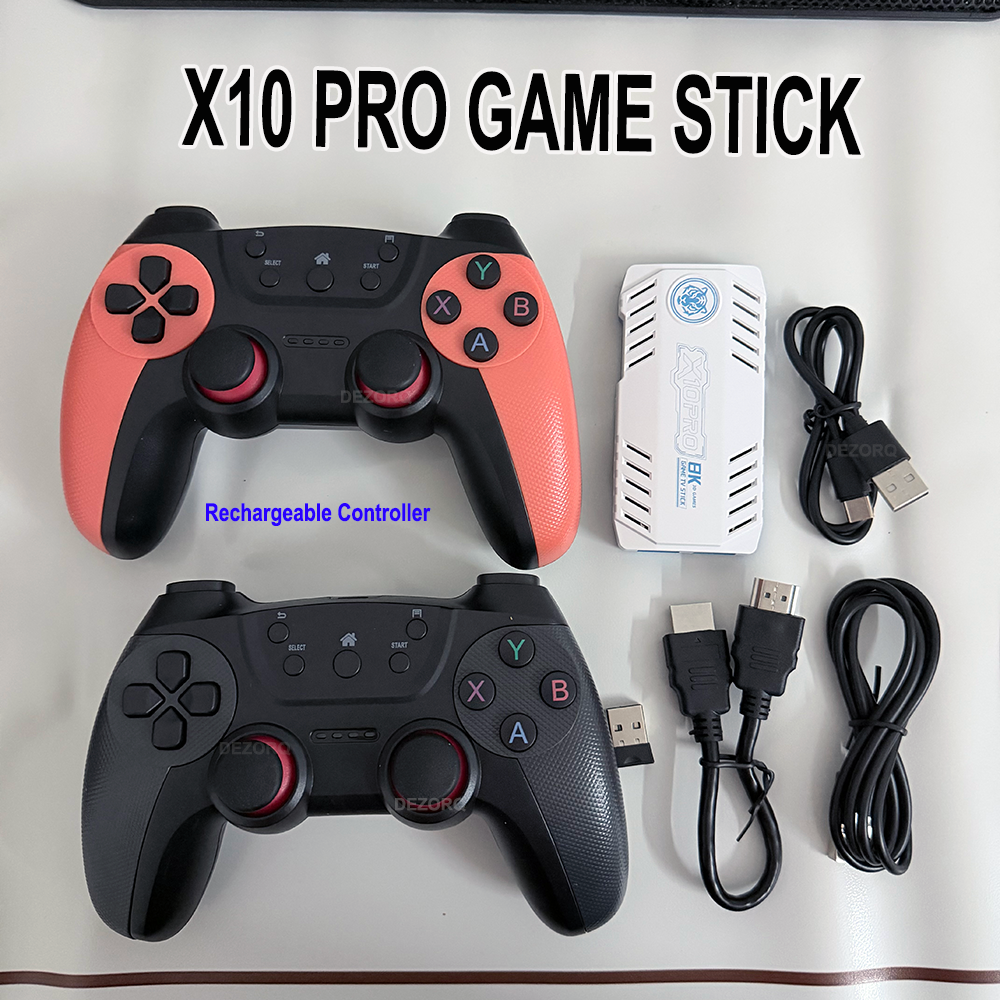Retro Gaming Game Stick - X10 Pro Rechargeable Controller Game Stick