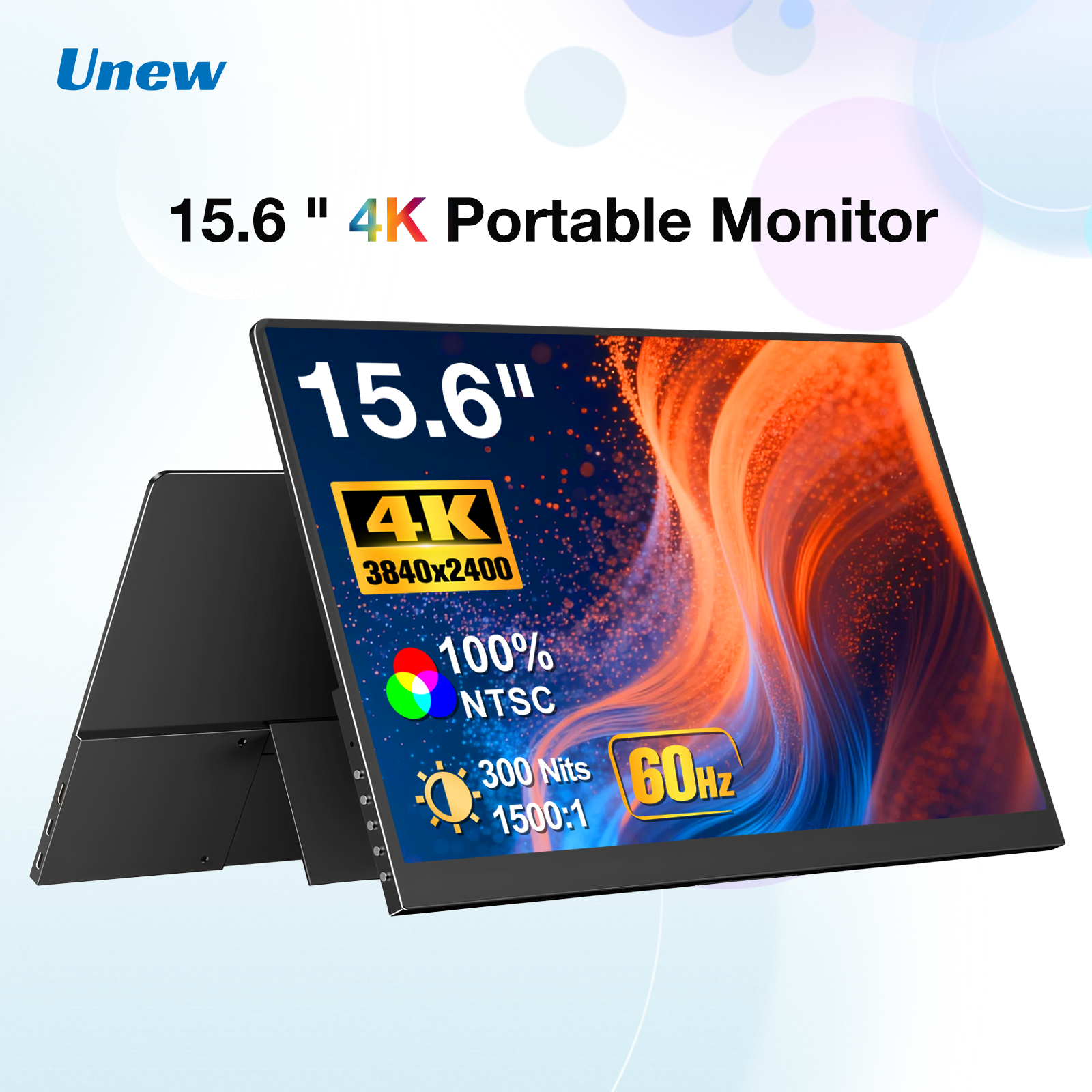 Crt Monitor Stand - 4K Portable Monitor 15.6 inch Screen