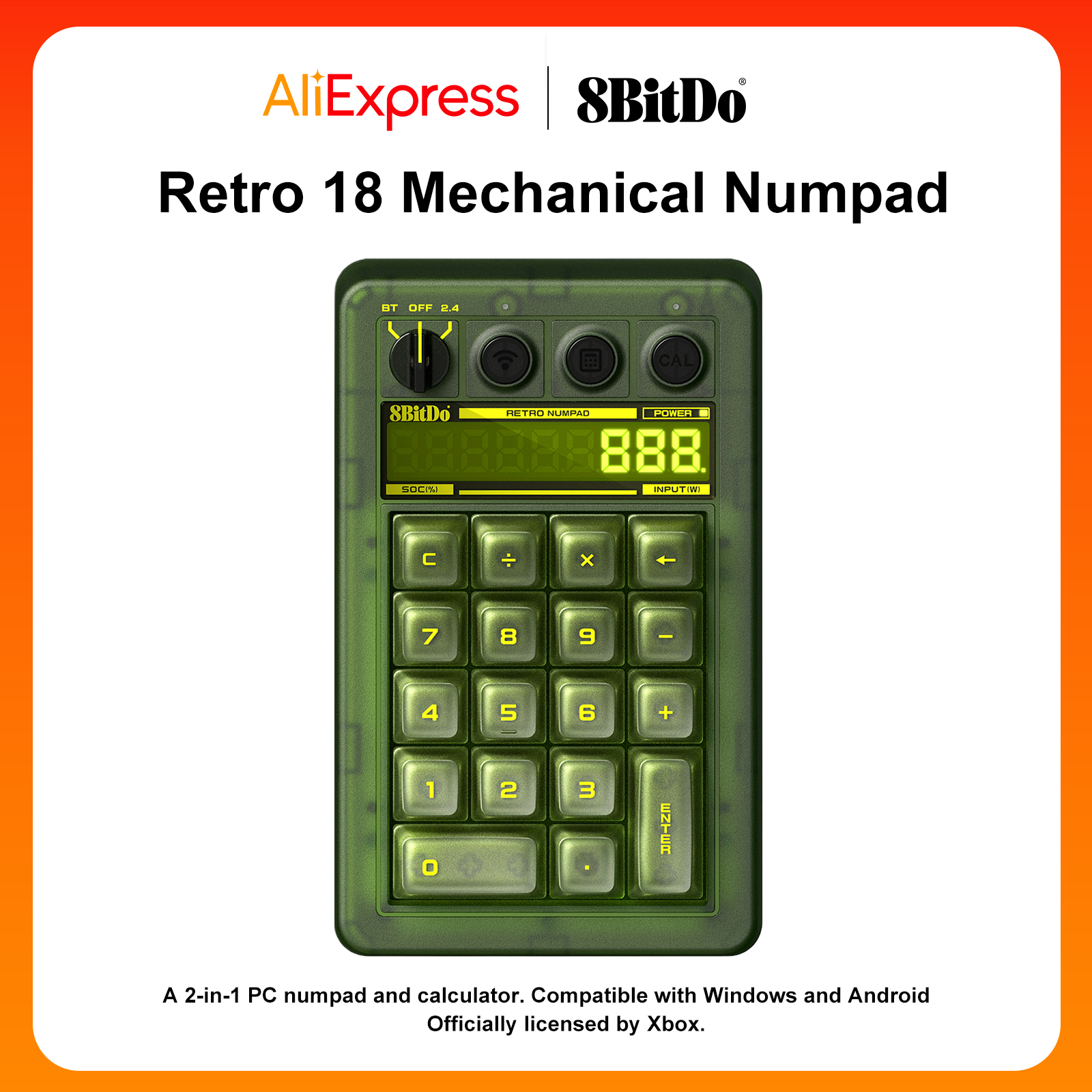 8BitDo Retro 18 Mechanical Num - огляд і ціна Retro Gaming For Windows