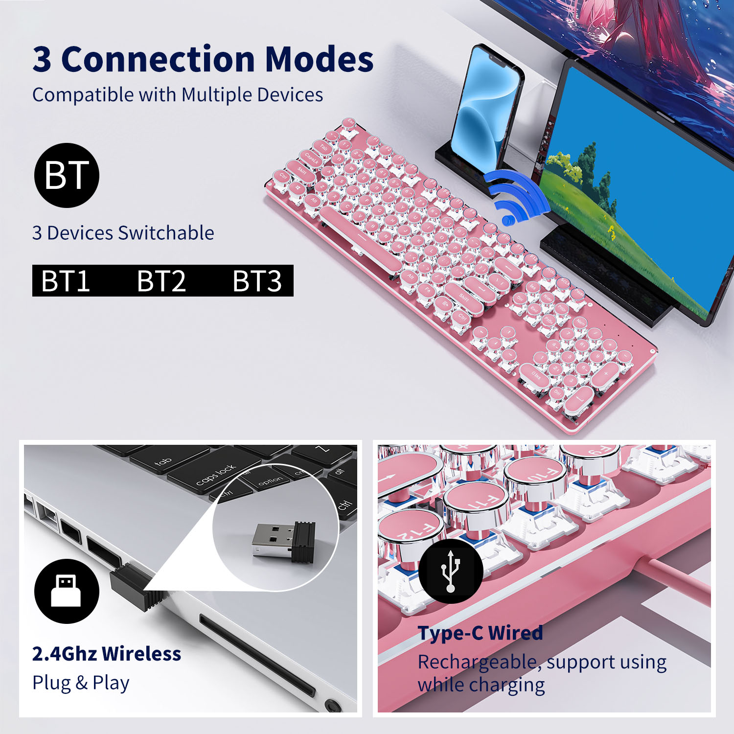EWEADN TK950 Tri-Mode Ergonomi - огляд і ціна Retro Gaming For Windows