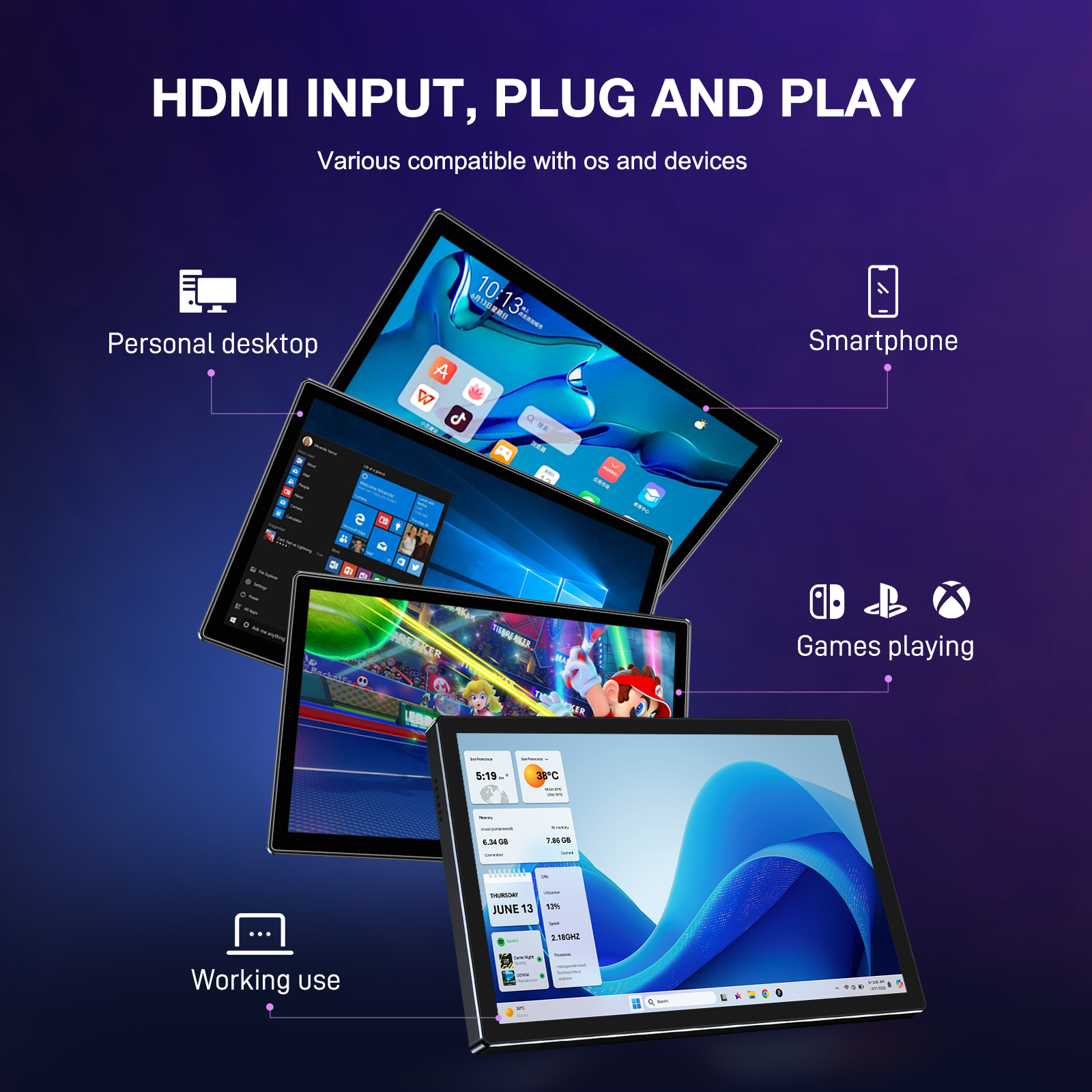 Unew 11 inch Portable Touch Mo - огляд і ціна Crt Monitor Stand