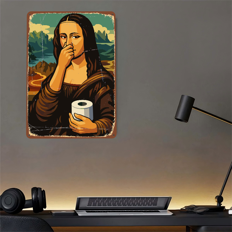 Mona Lisa Holding Toilet Paper - огляд і ціна Retro Gaming Wallpaper