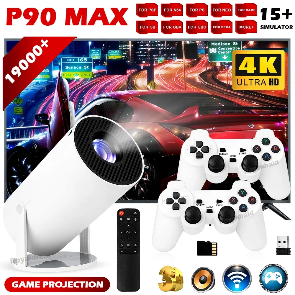 P90 Max Video Game Console w 2 - огляд і ціна Retro Gaming And Projector