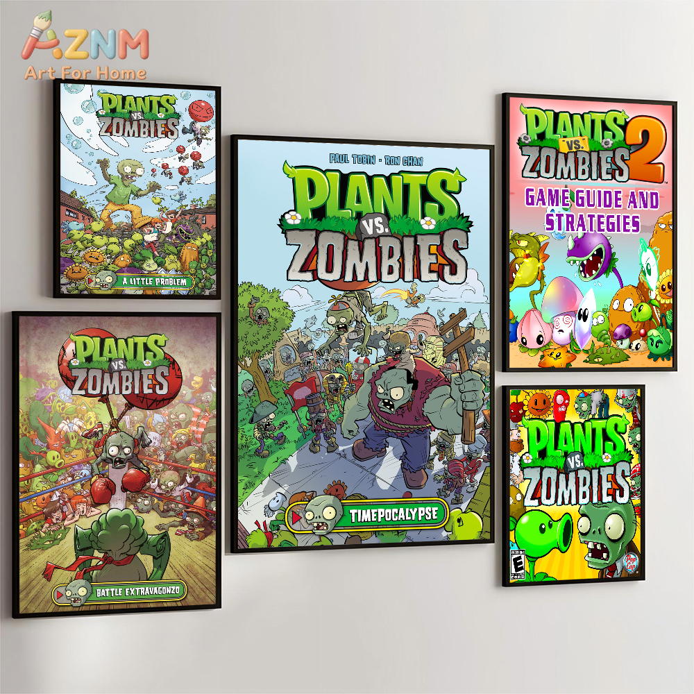 AZNM Plants vs Zombies Game Ca - огляд і ціна Retro Gaming Wallpaper