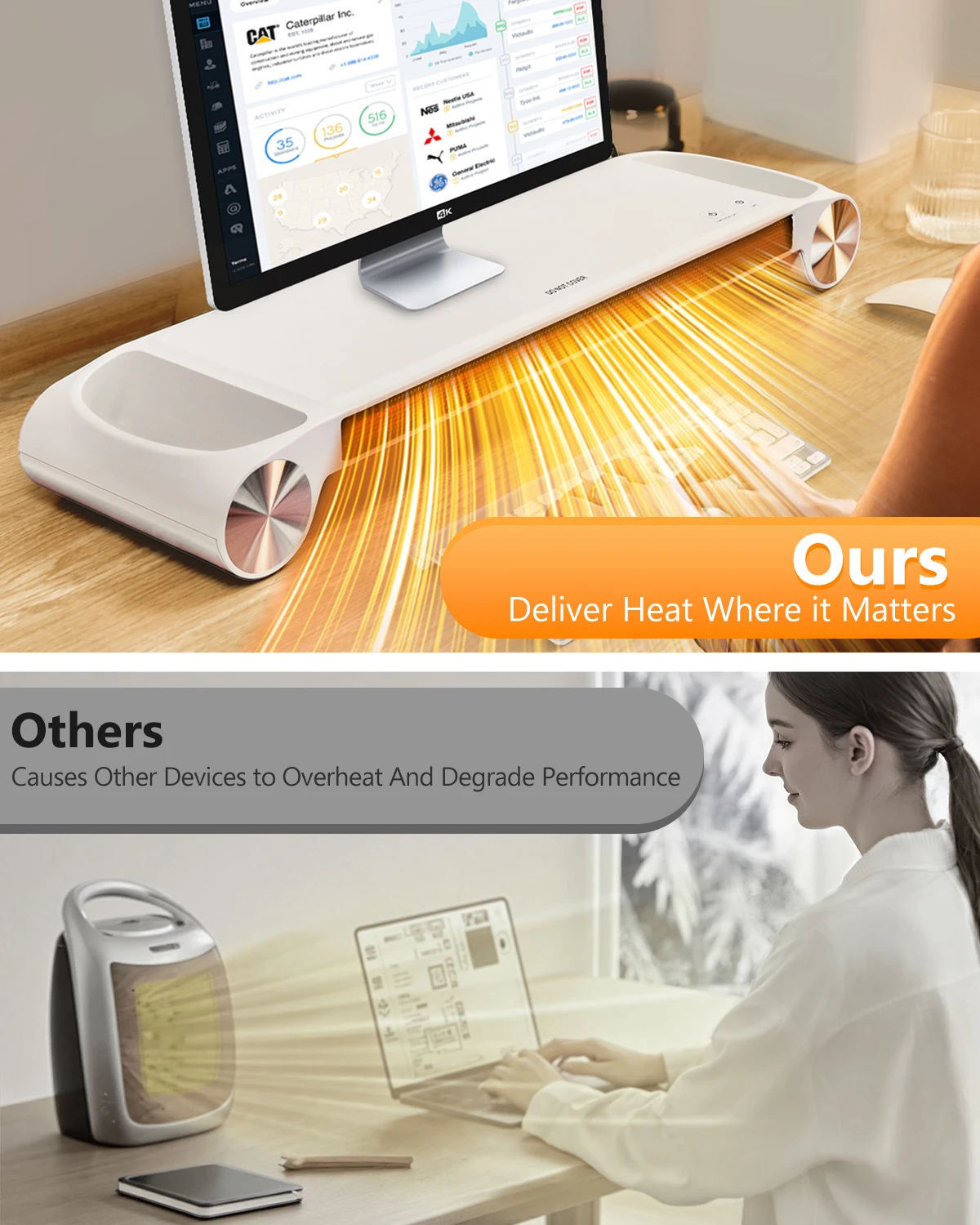 Eary 330W Desktop Space Heater - огляд і ціна Crt Monitor Stand