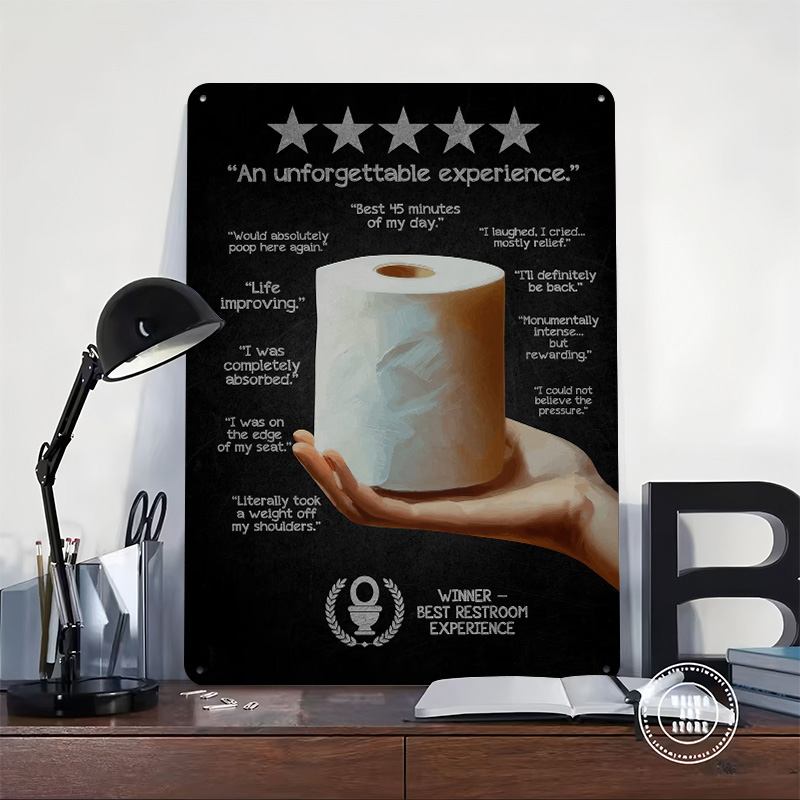 Toilet Paper Review Tin Poster - огляд і ціна Retro Gaming Wallpaper