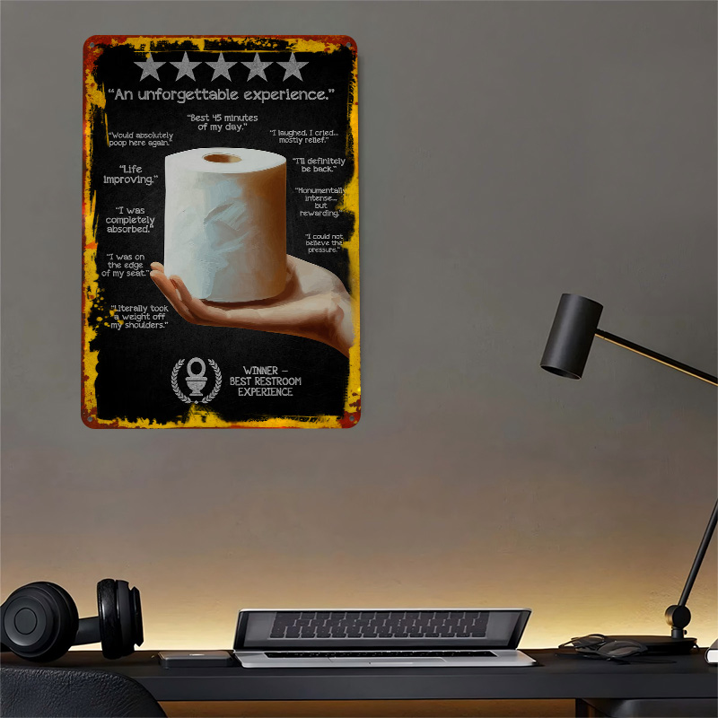 Toilet Paper Review Tin Poster - огляд і ціна Retro Gaming Wallpaper