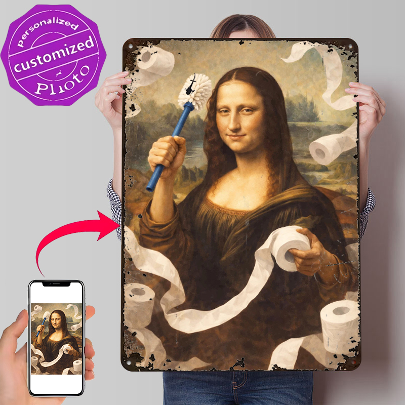 Mona Lisa With Toilet Brush an - огляд і ціна Retro Gaming Wallpaper