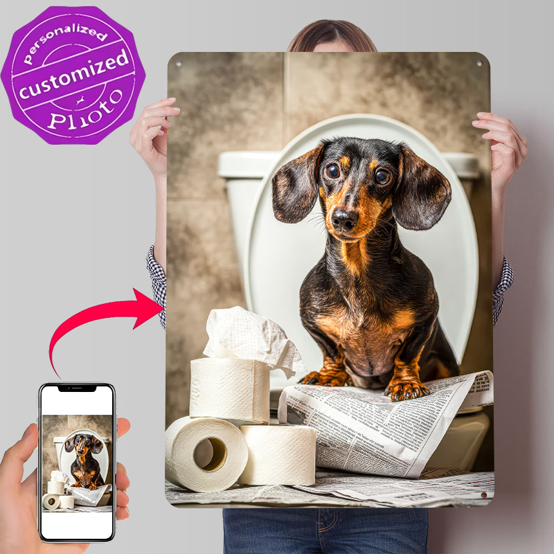 Dachshund on Toilet With Toile - огляд і ціна Retro Gaming Wallpaper