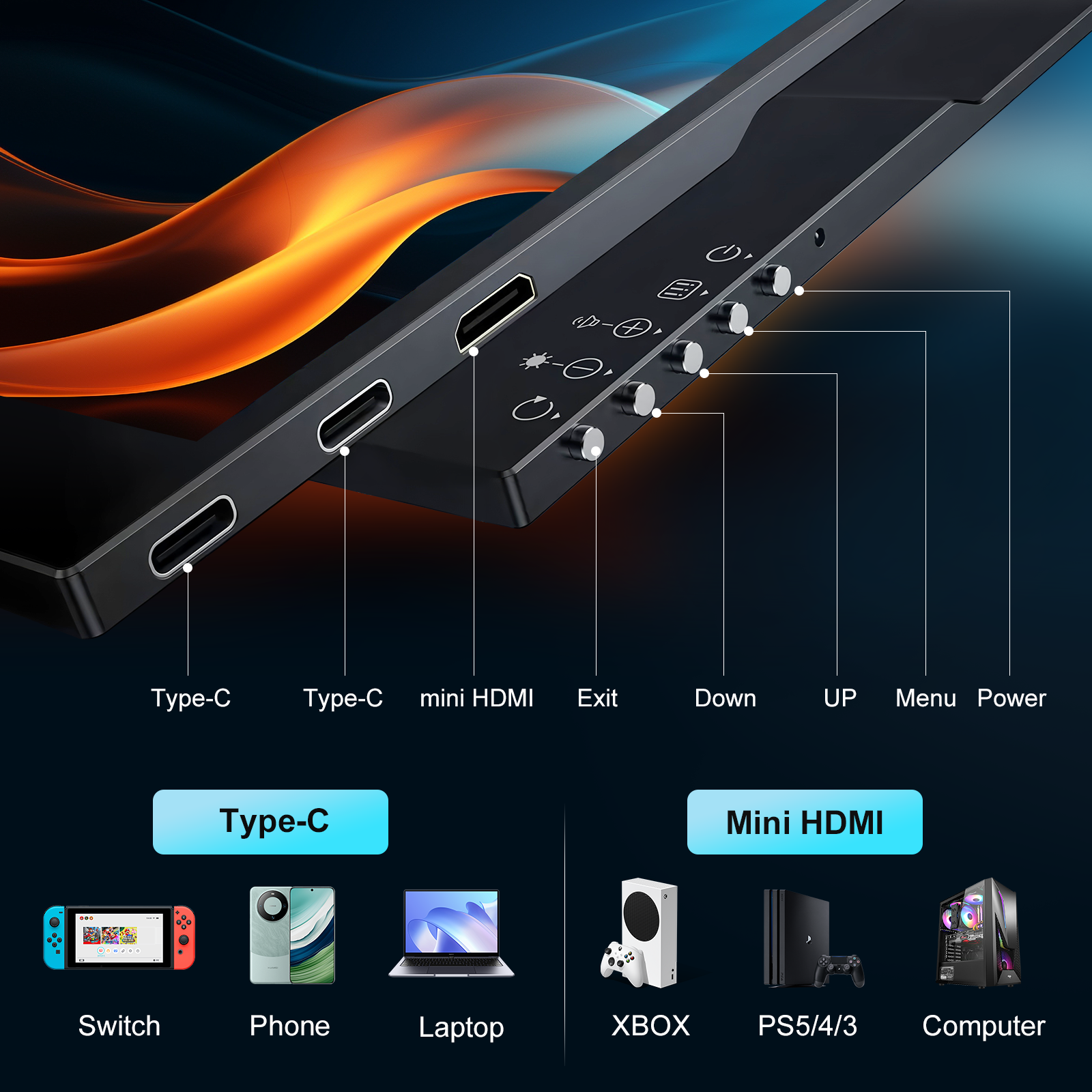 4K Portable Monitor 15.6 inch  - огляд і ціна Crt Monitor Stand
